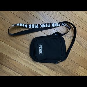 Used PINK double pocket satchel